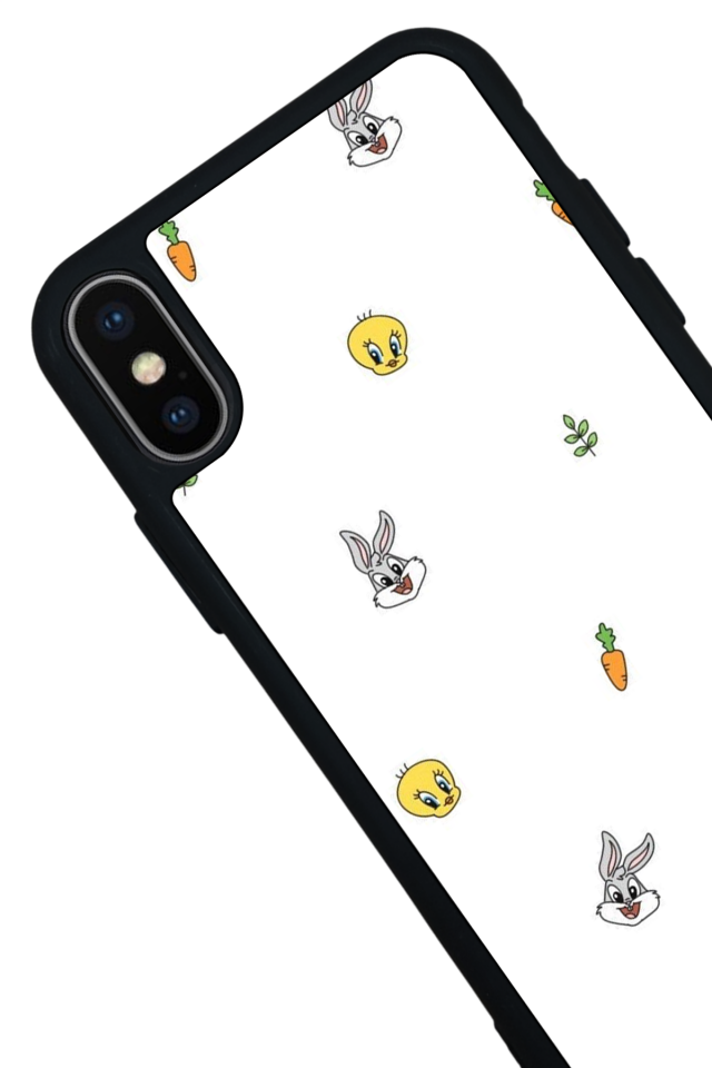 iPhone X/ XS Uyumlu Tweety Tasarımlı Glossy Premium Kılıf