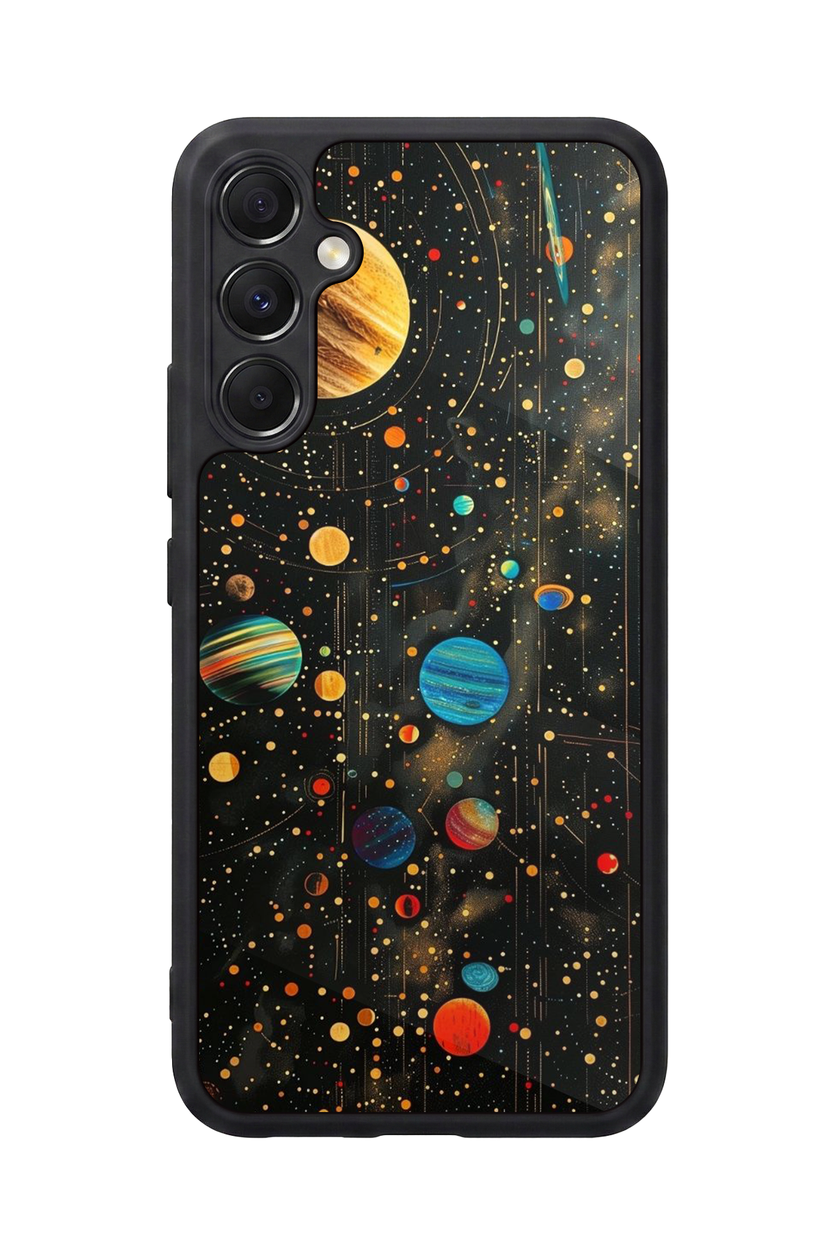 Samsung Galaxy M34 Uyumlu Uzay Tasarımlı Glossy Premium Kılıf