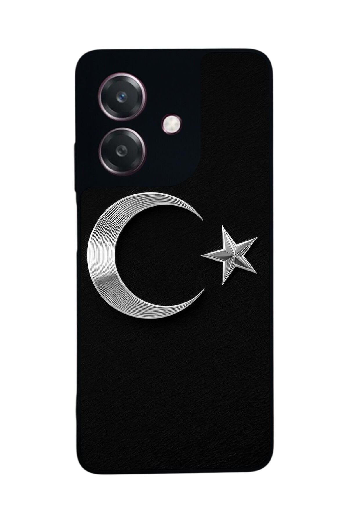 Oppo A3 5G Uyumlu Türk Bayragi Tasarımlı Glossy Premium Kılıf