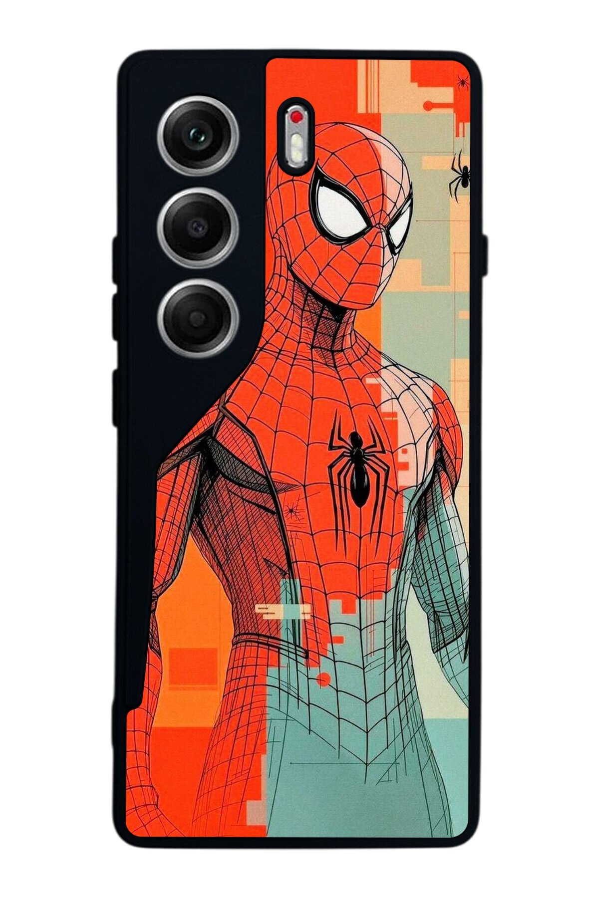 Tecno Camon 40 Uyumlu Spider Man ( Örümcek Adam ) Tasarımlı Glossy Premium Kılıf