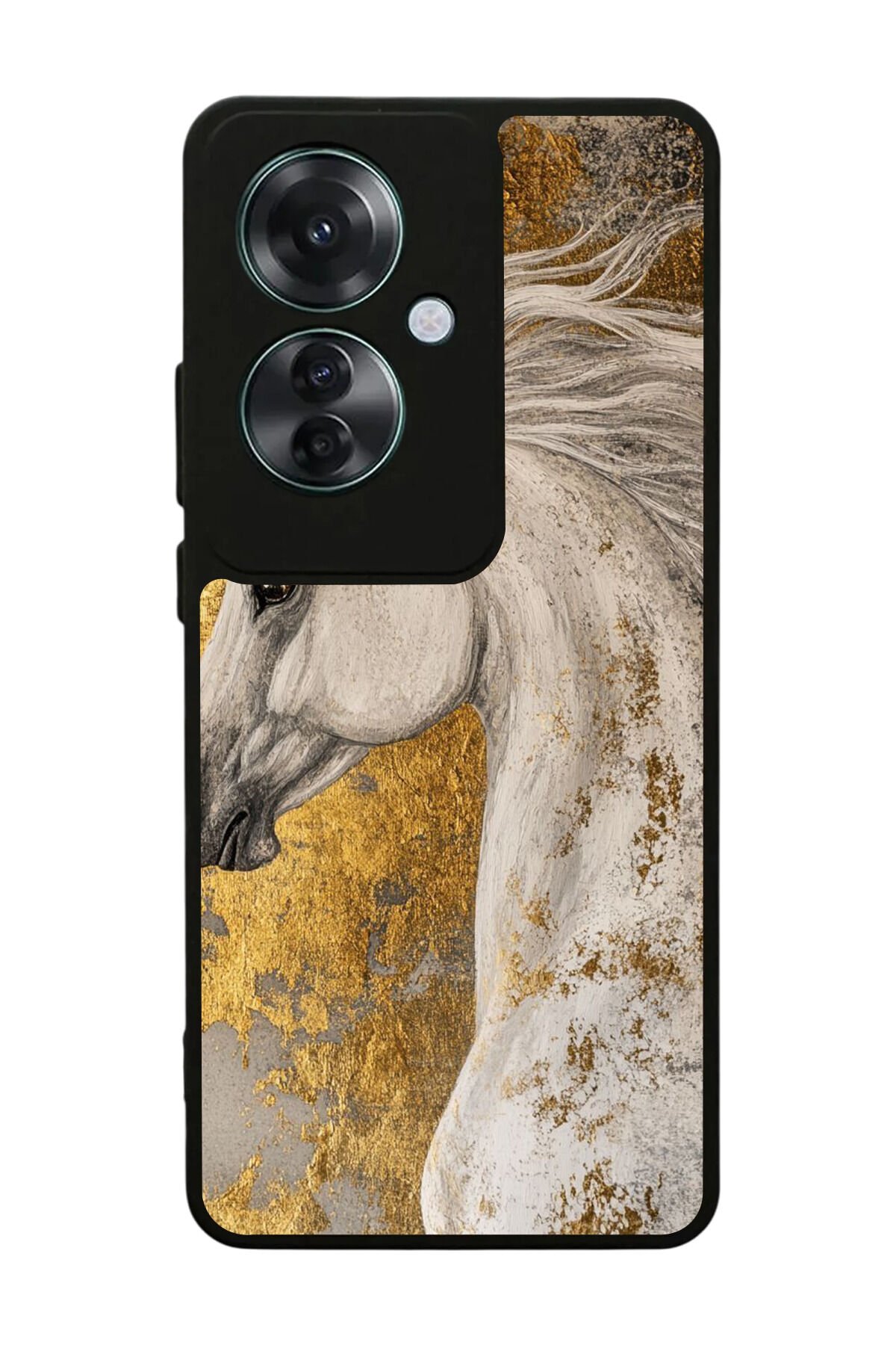 Oppo Reno 11F Uyumlu At Horse Tasarımlı Glossy Premium Kılıf
