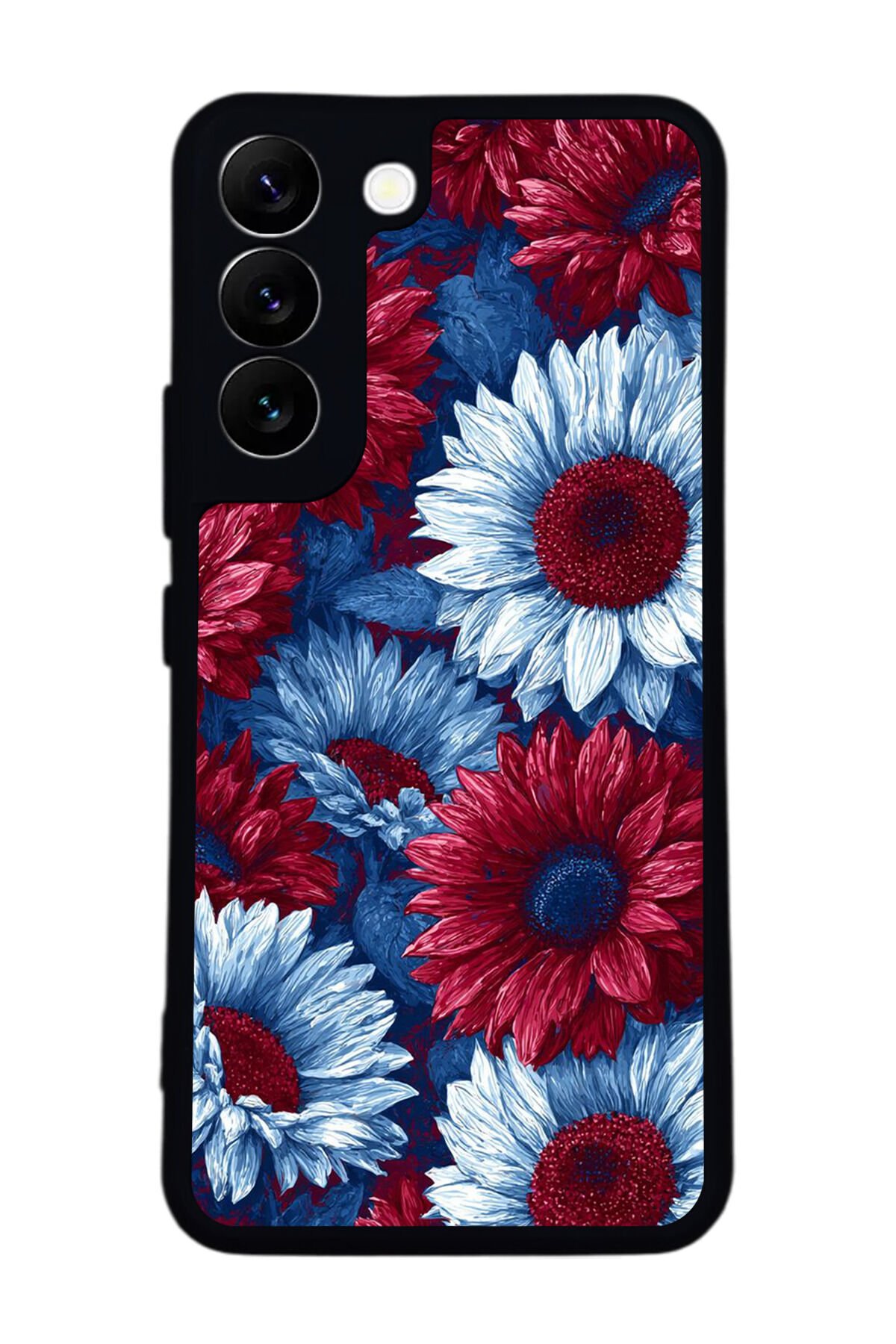 Samsung Galaxy S22 Uyumlu Cicek Tasarımlı Glossy Premium Kılıf