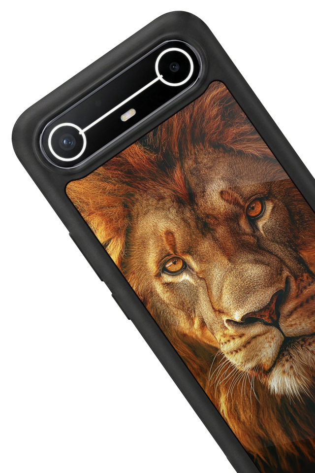 Tecno Spark Slim 5G Uyumlu Aslan Tasarımlı Glossy Premium Kılıf