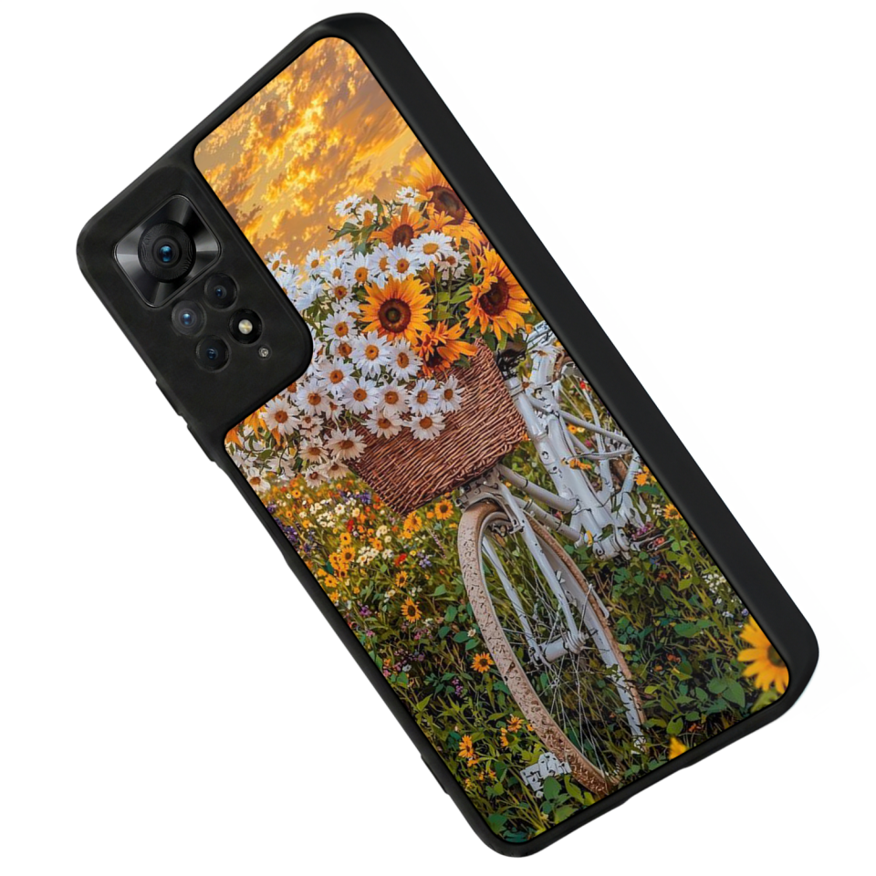Xiaomi Redmi Note 12 Pro Uyumlu Cicek Tasarımlı Glossy Premium Kılıf