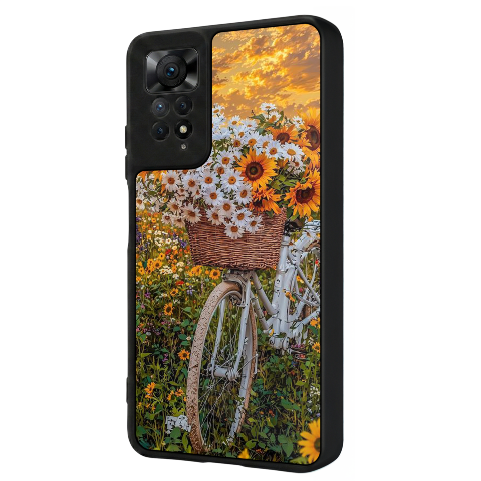 Xiaomi Redmi Note 12 Pro Uyumlu Cicek Tasarımlı Glossy Premium Kılıf