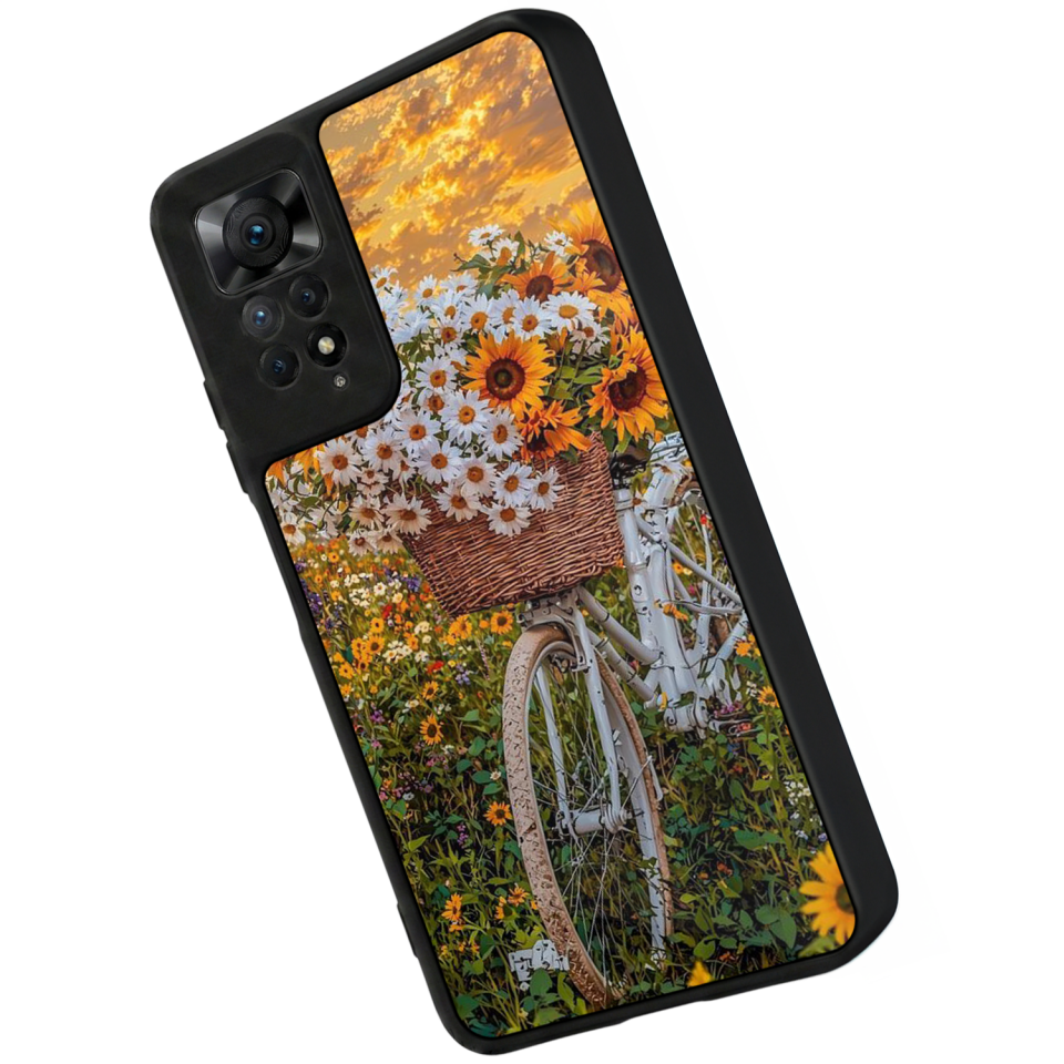 Xiaomi Redmi Note 12 Pro Uyumlu Cicek Tasarımlı Glossy Premium Kılıf
