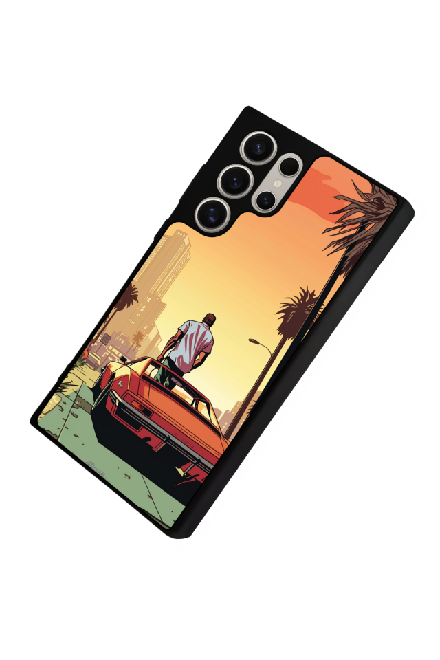 Samsung Galaxy S22 Ultra Uyumlu GTA Tasarımlı Glossy Premium Kılıf