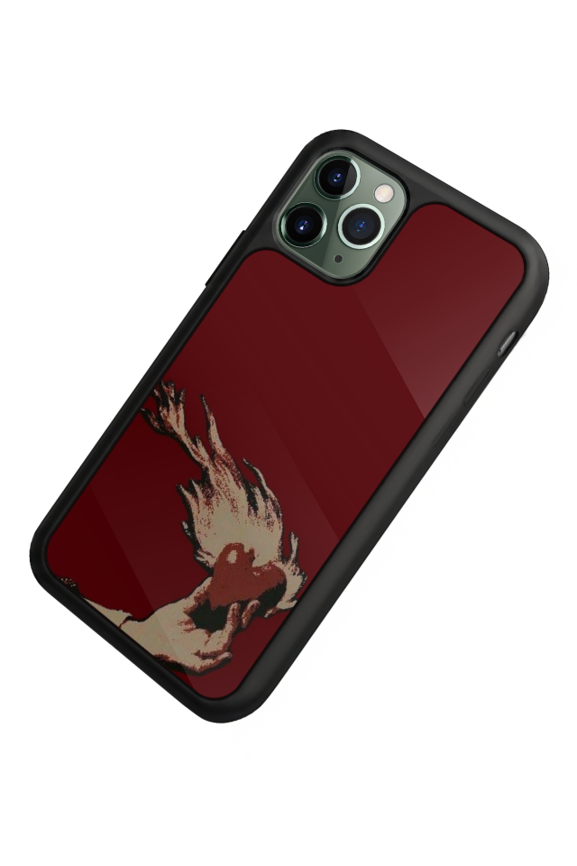 iPhone 11 Pro Max Uyumlu Kalp Love Tasarımlı Glossy Premium Kılıf