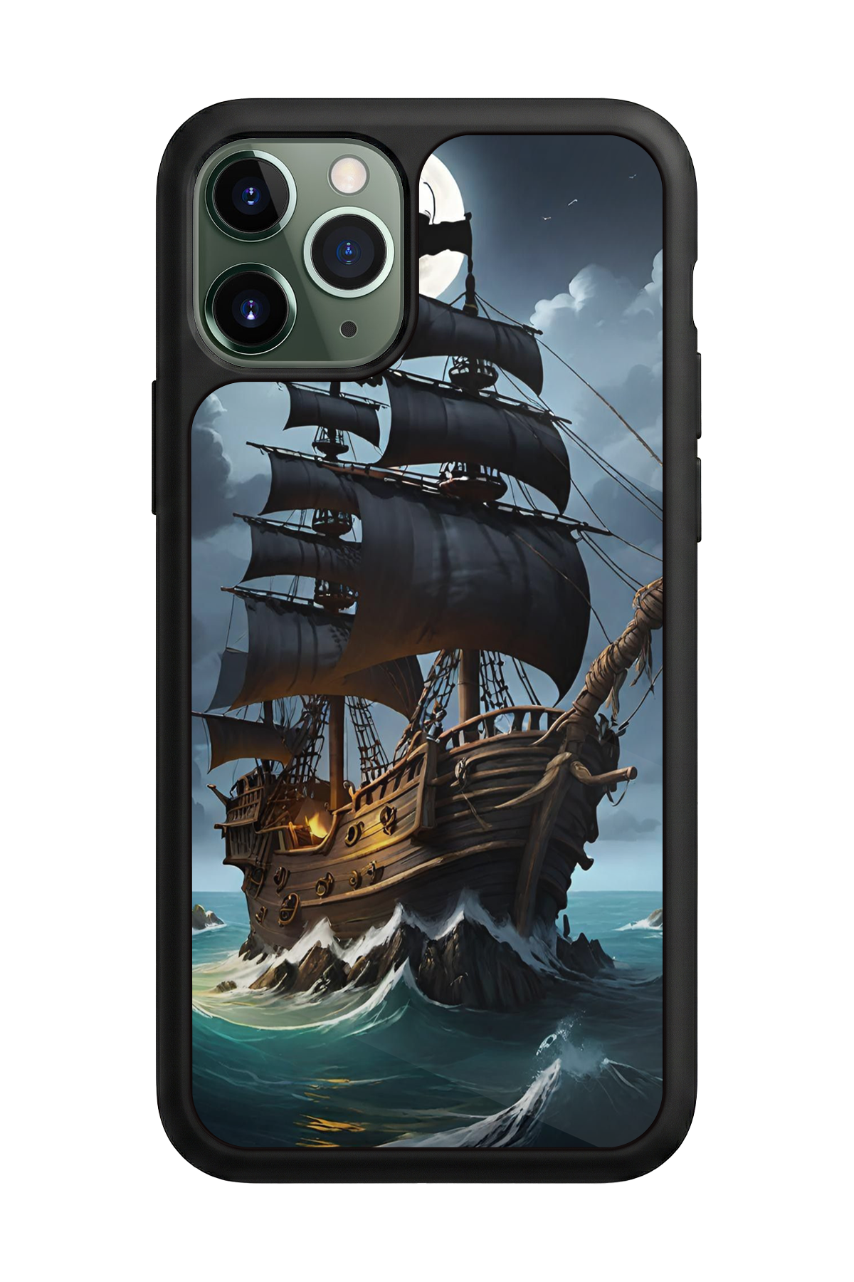 iPhone 11 Pro Uyumlu Korsan Tasarımlı Glossy Premium Kılıf