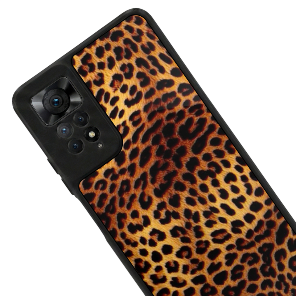 Xiaomi Redmi Note 11 Pro Uyumlu Leopar Tasarımlı Glossy Premium Kılıf