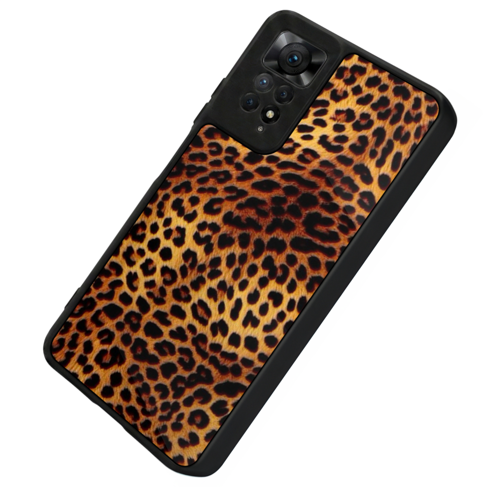 Xiaomi Redmi Note 11 Pro Uyumlu Leopar Tasarımlı Glossy Premium Kılıf