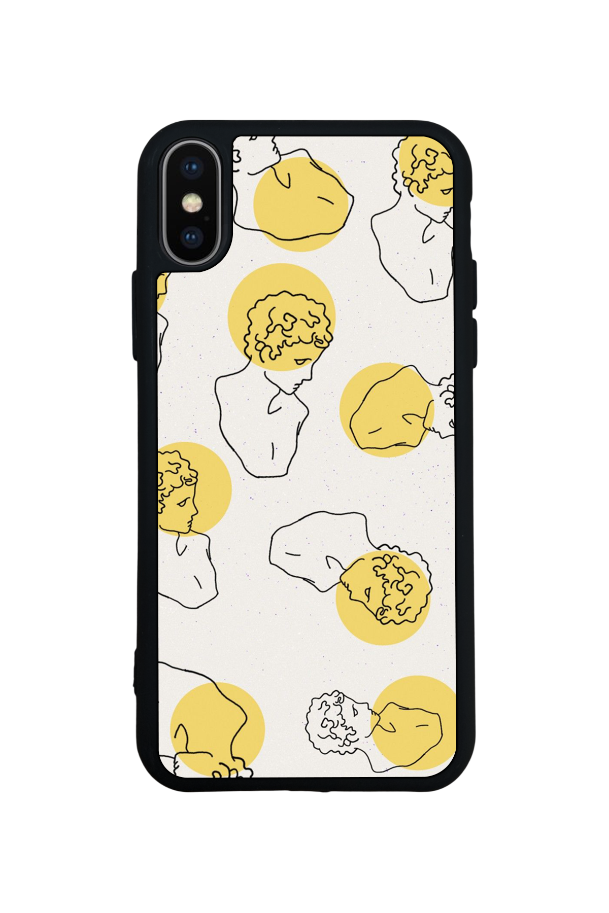 iPhone XS Max Uyumlu Line Art Tasarımlı Glossy Premium Kılıf