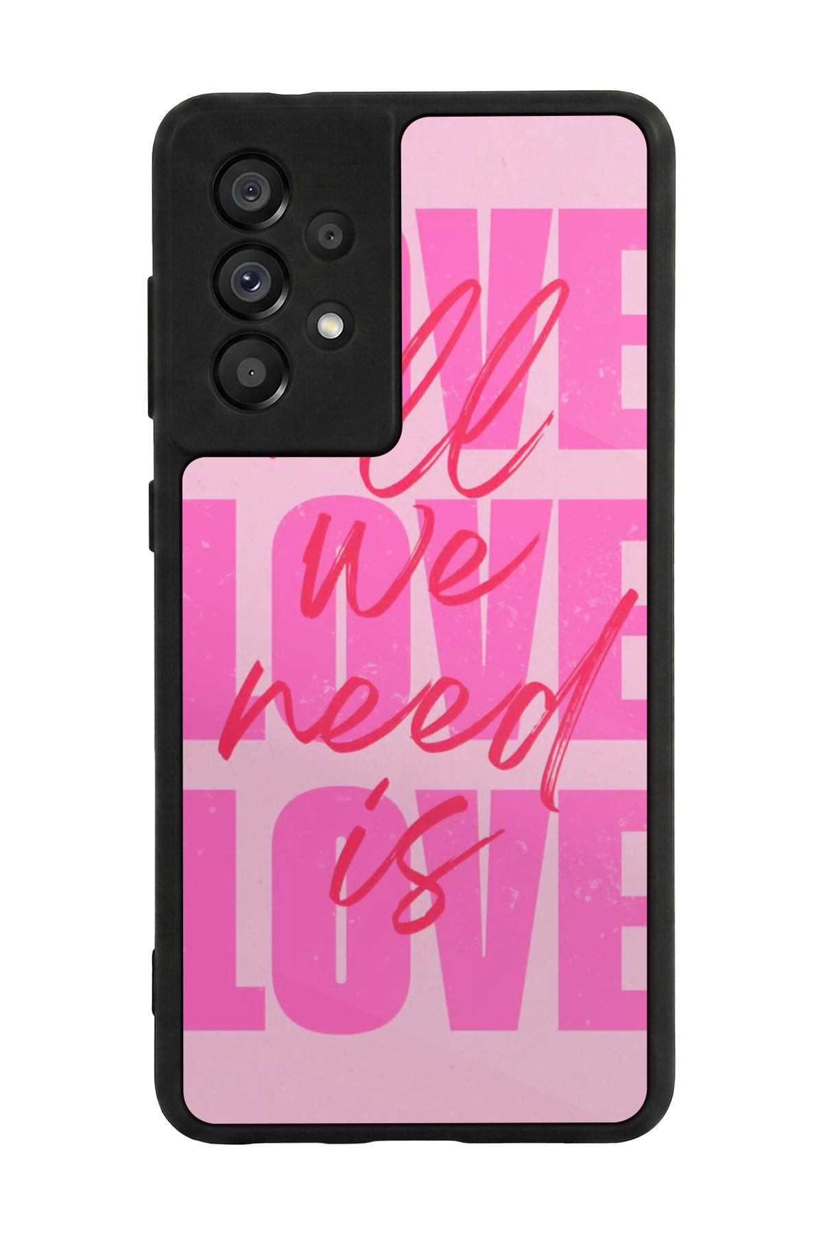 Samsung Galaxy A73 Uyumlu Love Tasarımlı Glossy Premium Kılıf