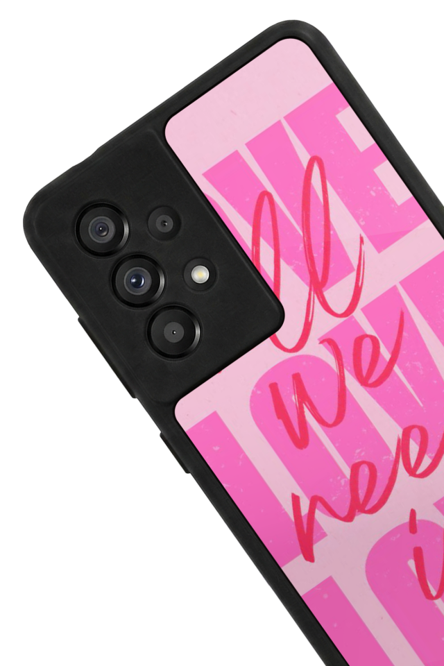 Samsung Galaxy A73 Uyumlu Love Tasarımlı Glossy Premium Kılıf