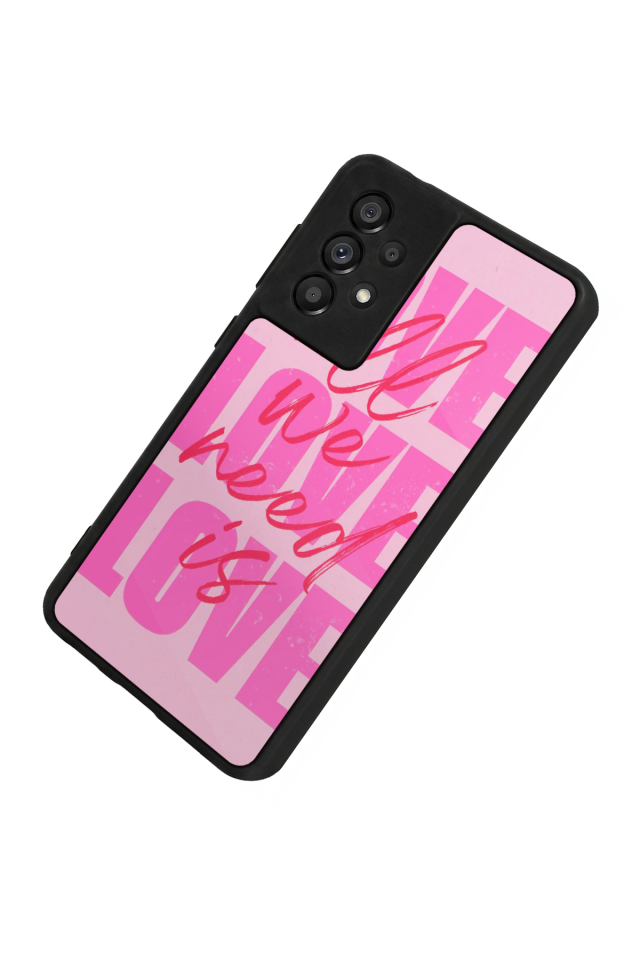 Samsung Galaxy A73 Uyumlu Love Tasarımlı Glossy Premium Kılıf