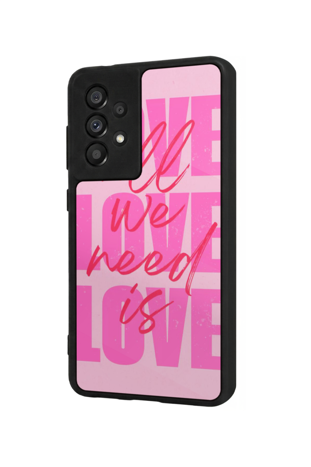 Samsung Galaxy A73 Uyumlu Love Tasarımlı Glossy Premium Kılıf