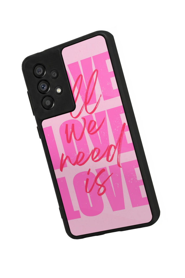 Samsung Galaxy A73 Uyumlu Love Tasarımlı Glossy Premium Kılıf