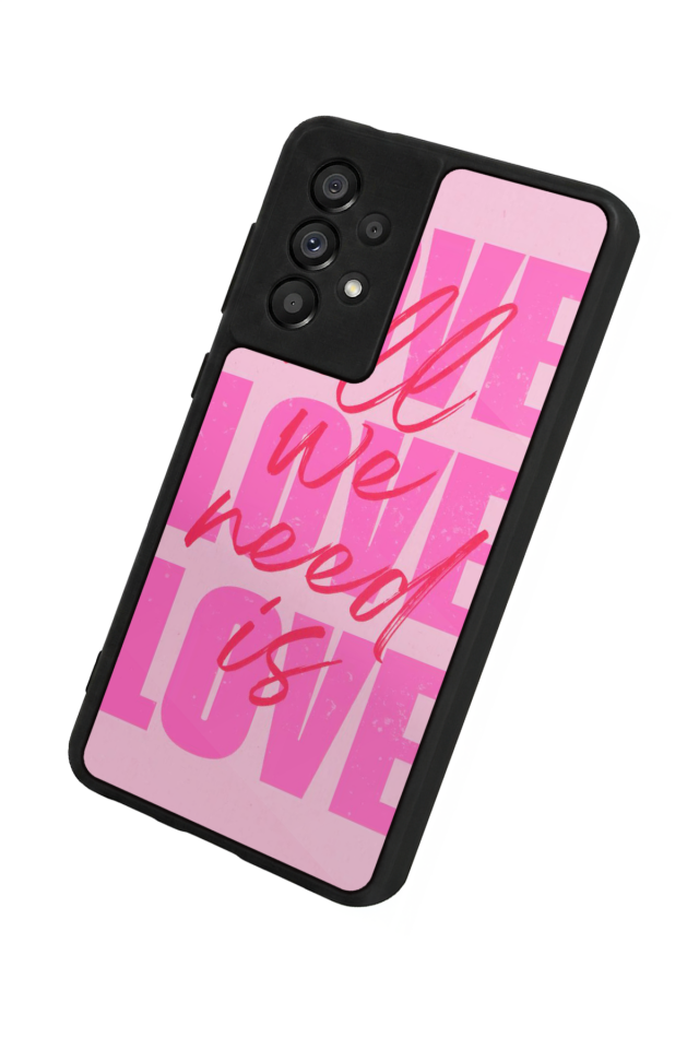 Samsung Galaxy A73 Uyumlu Love Tasarımlı Glossy Premium Kılıf