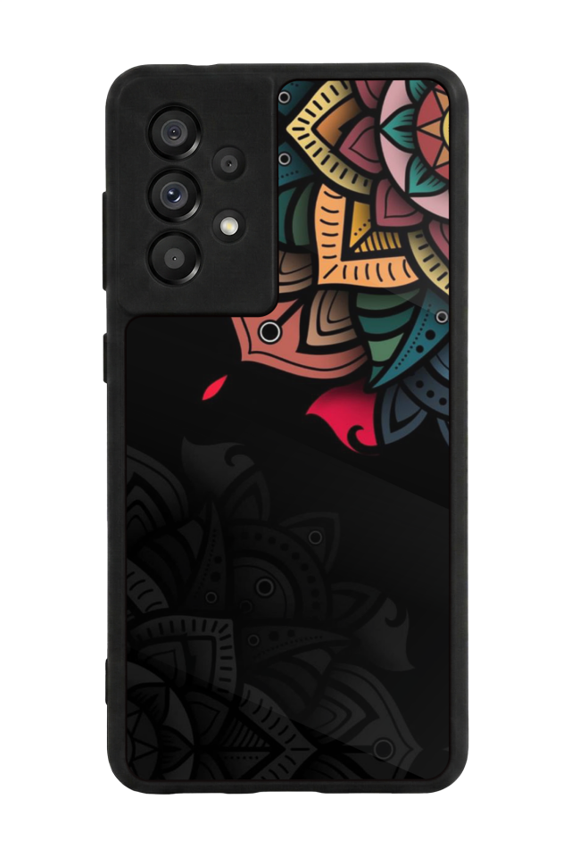 Samsung Galaxy A73 Uyumlu Mandala Tasarımlı Glossy Premium Kılıf