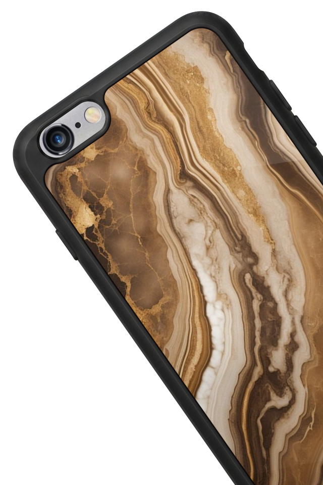 iPhone 6s Plus Uyumlu Mermer Marble Tasarımlı Glossy Premium Kılıf