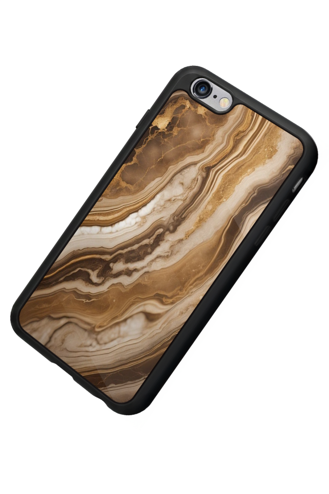 iPhone 6s Plus Uyumlu Mermer Marble Tasarımlı Glossy Premium Kılıf