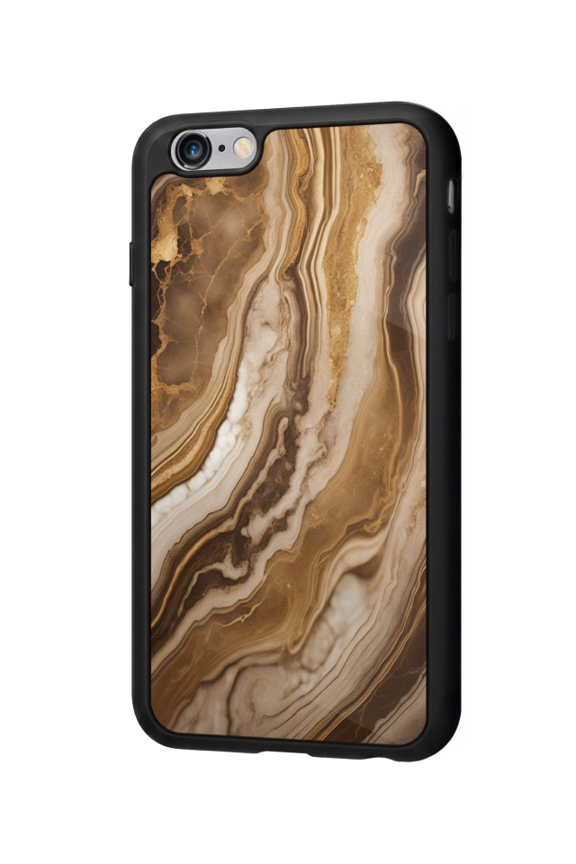 iPhone 6s Plus Uyumlu Mermer Marble Tasarımlı Glossy Premium Kılıf