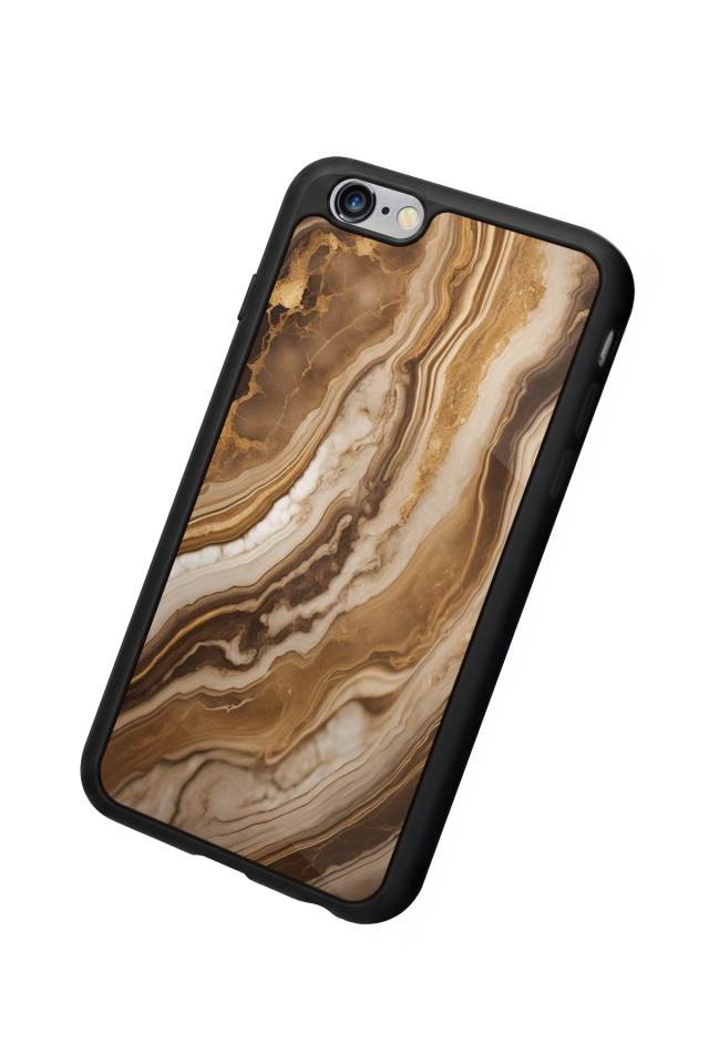 iPhone 6s Plus Uyumlu Mermer Marble Tasarımlı Glossy Premium Kılıf