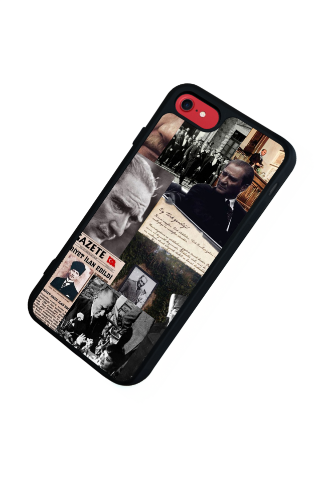 iPhone SE Uyumlu Mustafa Kemal Ataturk Tasarımlı Glossy Premium Kılıf