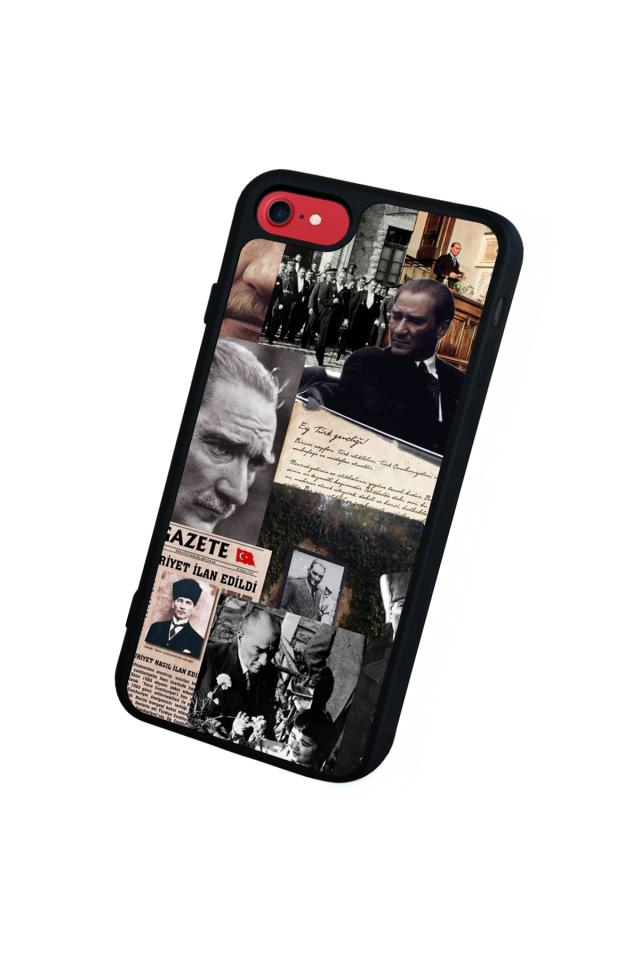 iPhone SE Uyumlu Mustafa Kemal Ataturk Tasarımlı Glossy Premium Kılıf