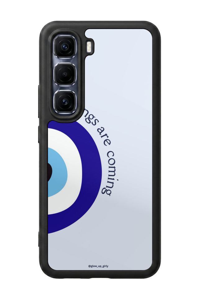 Infinix Hot 60 Pro Plus Uyumlu Nazar Tasarımlı Glossy Premium Kılıf