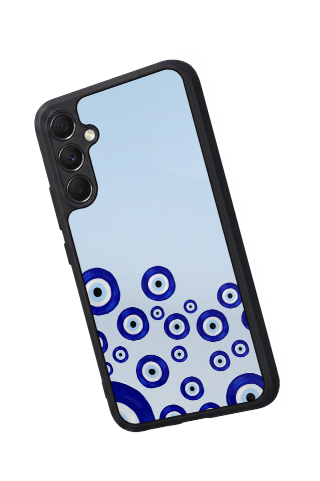 Samsung Galaxy A34 Uyumlu Nazar Tasarımlı Glossy Premium Kılıf