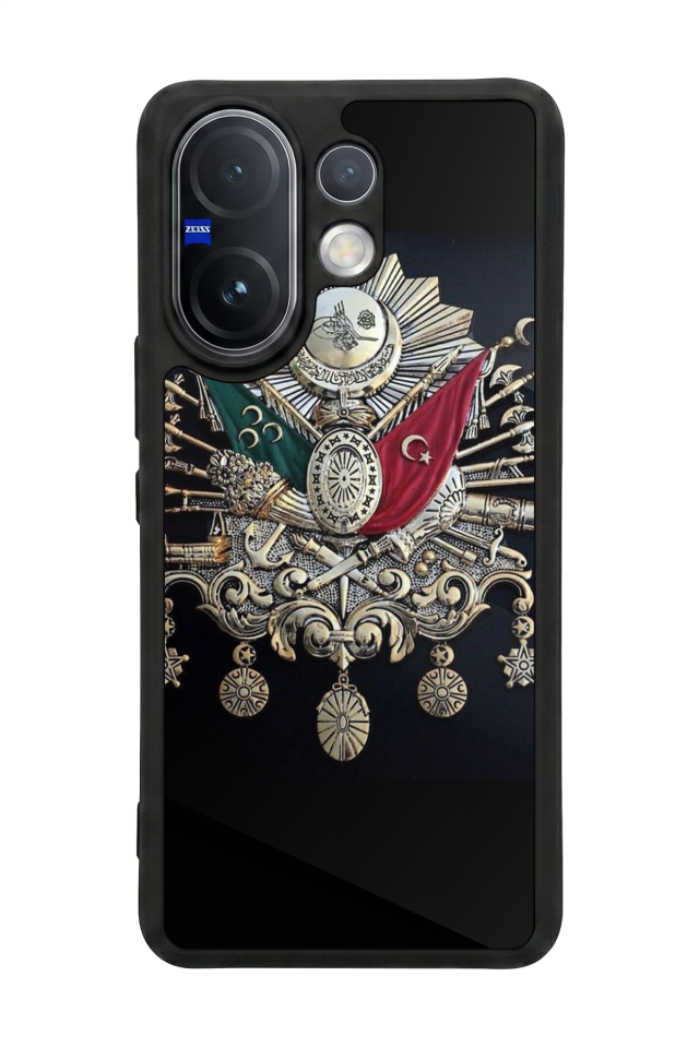 Vivo V60 Uyumlu Osmanli Tugrasi Tasarımlı Glossy Premium Kılıf