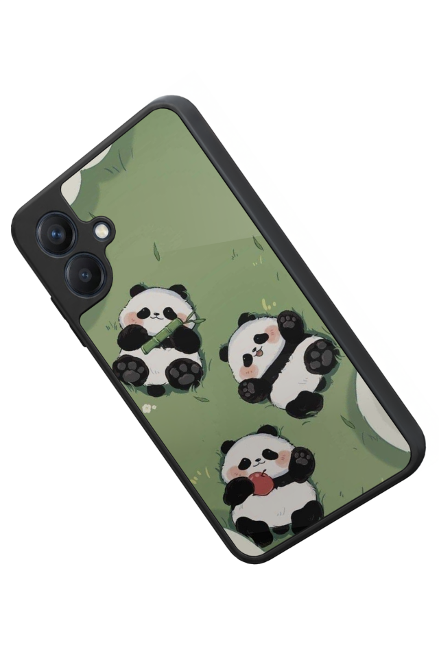 Samsung Galaxy A07 Uyumlu Panda Tasarımlı Glossy Premium Kılıf