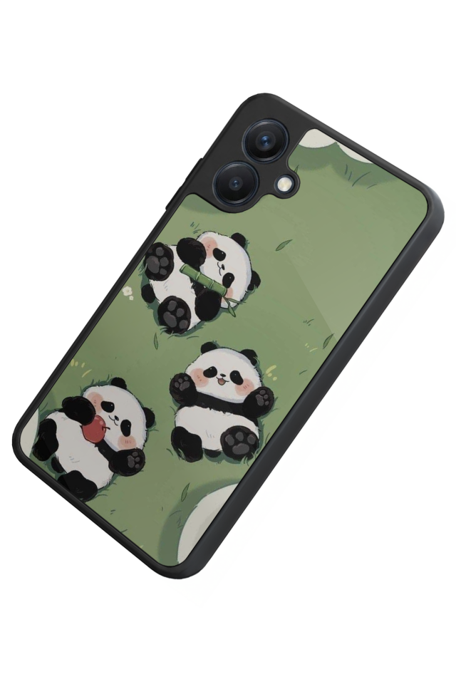 Samsung Galaxy A07 Uyumlu Panda Tasarımlı Glossy Premium Kılıf