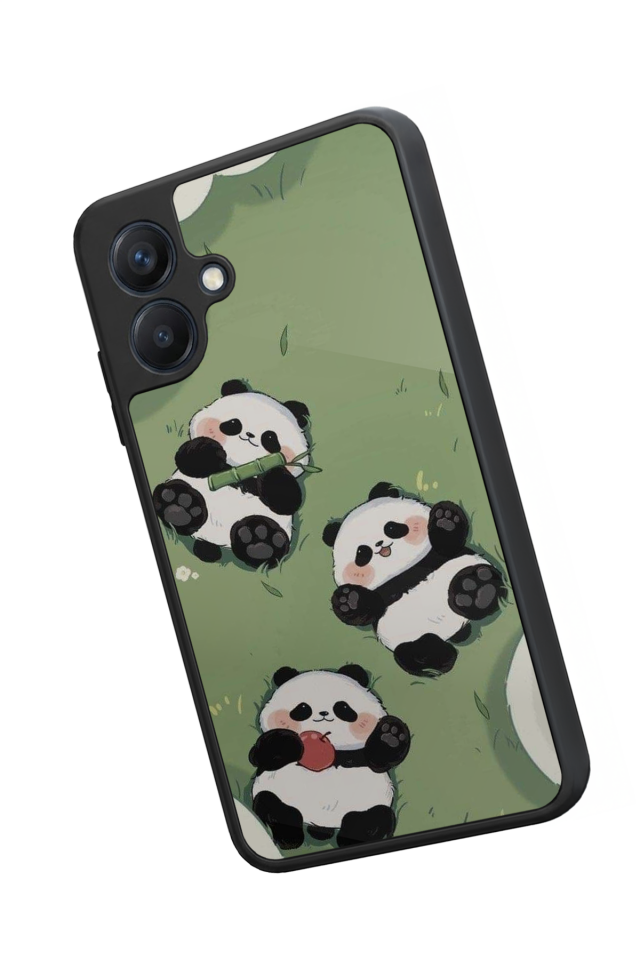 Samsung Galaxy A07 Uyumlu Panda Tasarımlı Glossy Premium Kılıf