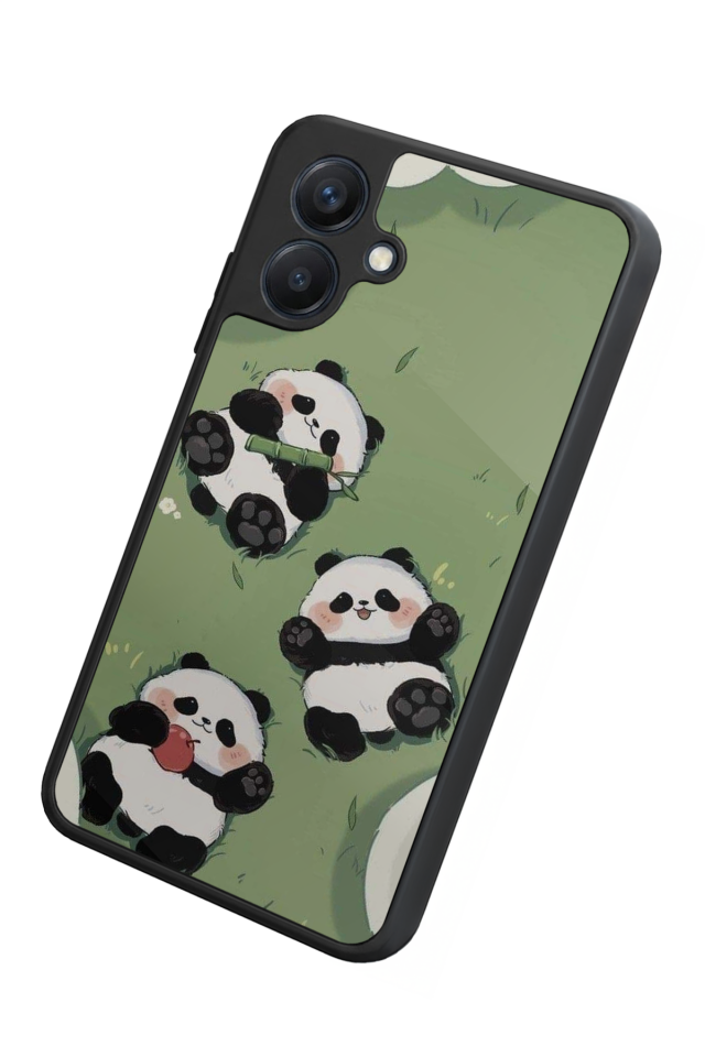 Samsung Galaxy A07 Uyumlu Panda Tasarımlı Glossy Premium Kılıf