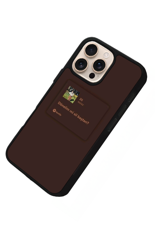 iPhone 14 Pro Uyumlu Sarki Sozleri Tasarımlı Glossy Premium Kılıf