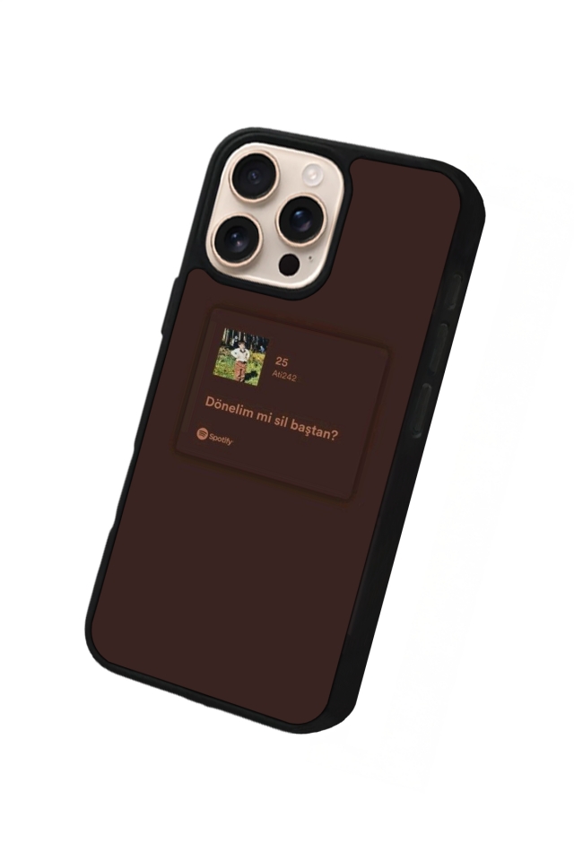 iPhone 14 Pro Uyumlu Sarki Sozleri Tasarımlı Glossy Premium Kılıf