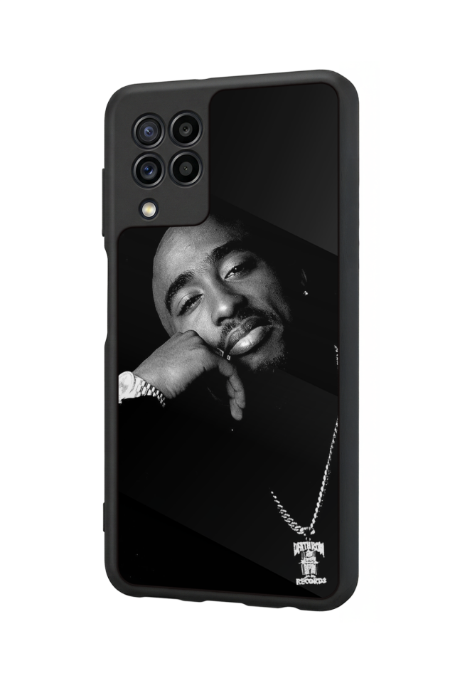 Samsung Galaxy M32 Uyumlu Tupac Tasarımlı Glossy Premium Kılıf