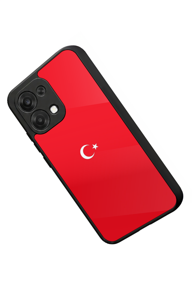 Oppo A6 Pro Uyumlu Türk Bayragi Tasarımlı Glossy Premium Kılıf