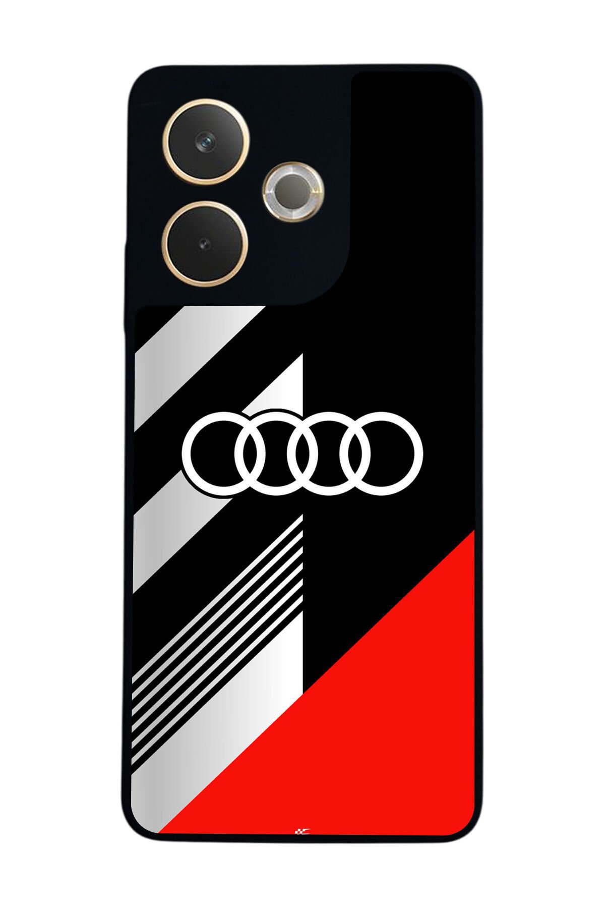 Oppo A5 Pro Uyumlu Audi Tasarımlı Glossy Premium Kılıf