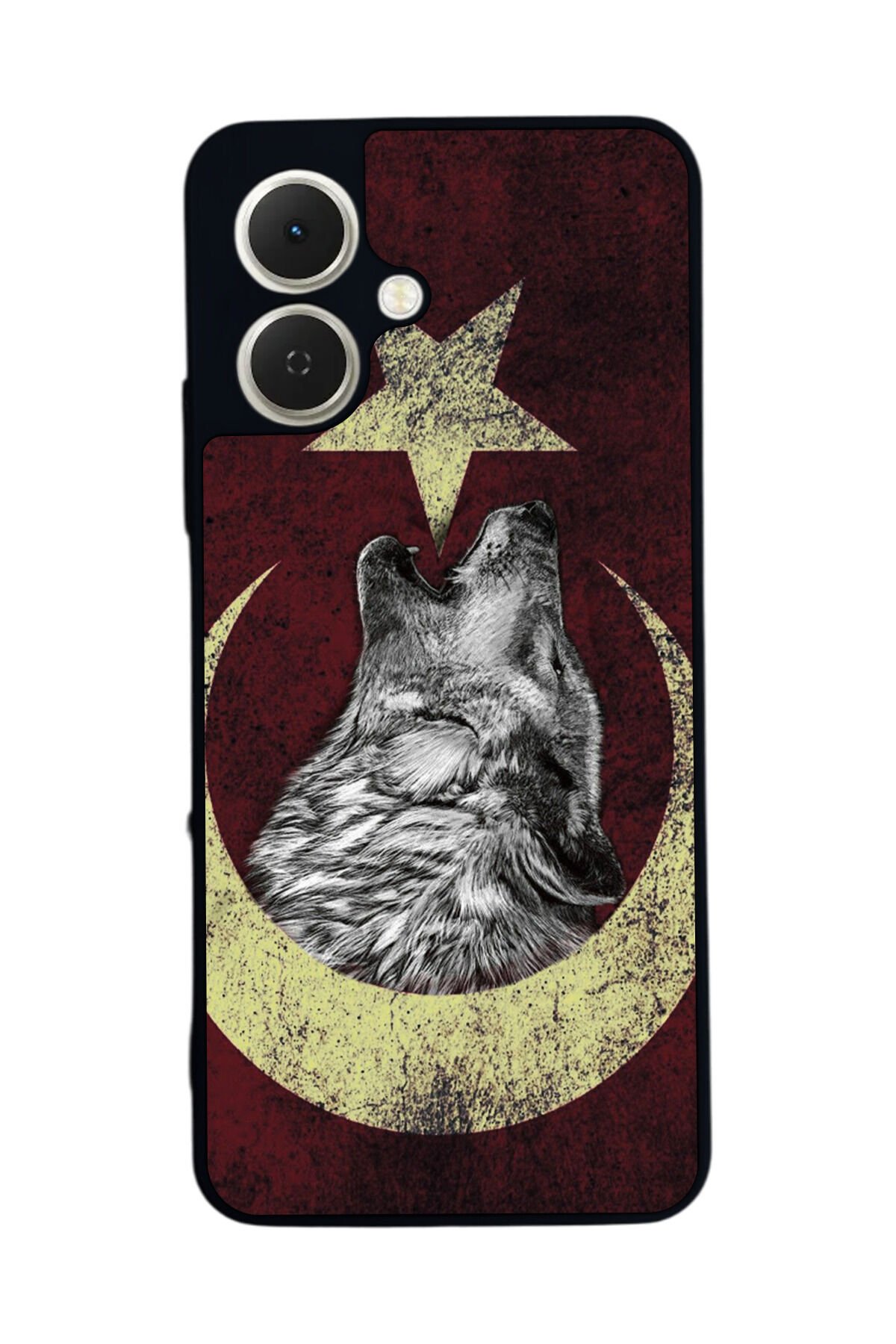 Tecno Spark GO 2 Uyumlu Bozkurt Tasarımlı Glossy Premium Kılıf