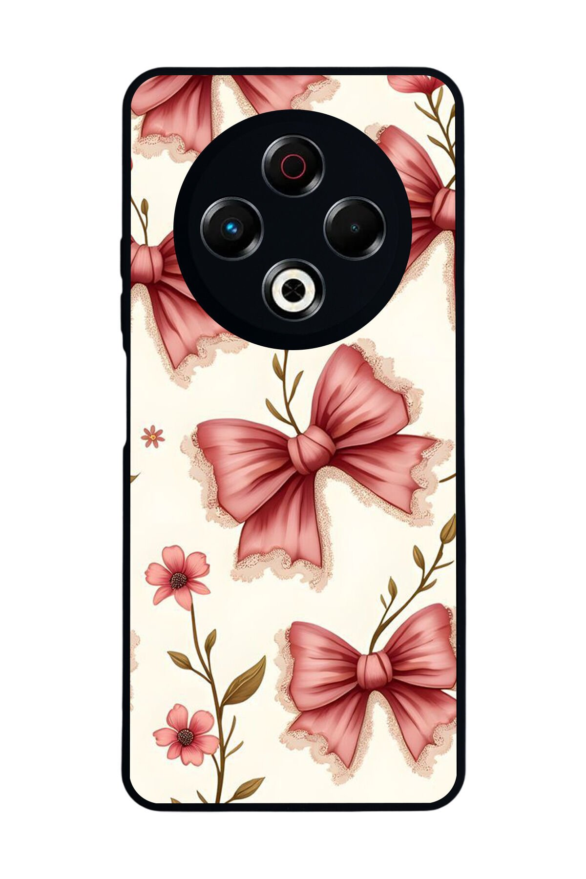 Tecno Spark 30 Uyumlu Kurdele Tasarımlı Glossy Premium Kılıf