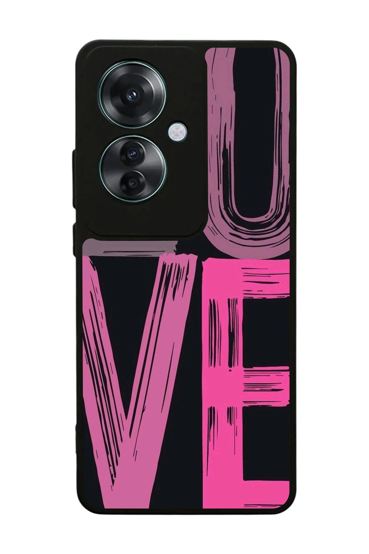 Oppo Reno 11F Uyumlu Love Tasarımlı Glossy Premium Kılıf