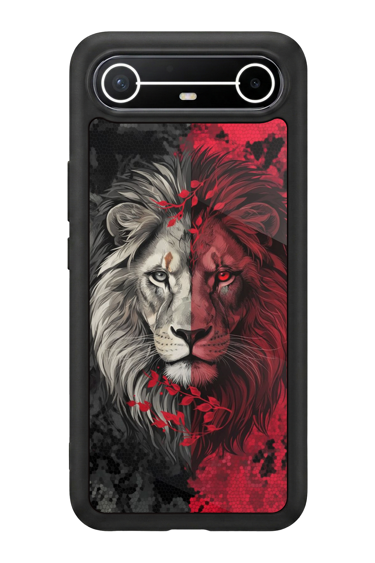 Tecno Spark Slim 5G Uyumlu Aslan Tasarımlı Glossy Premium Kılıf