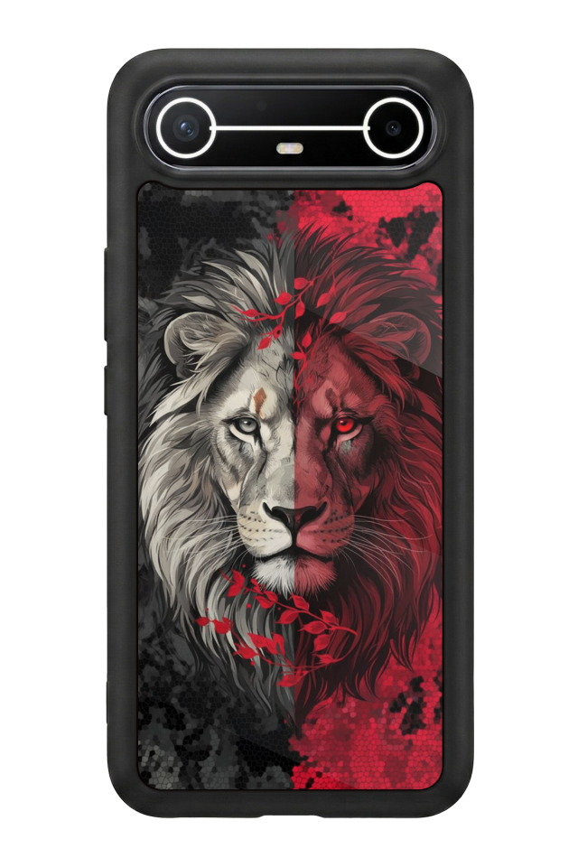 Tecno Spark Slim 5G Uyumlu Aslan Tasarımlı Glossy Premium Kılıf