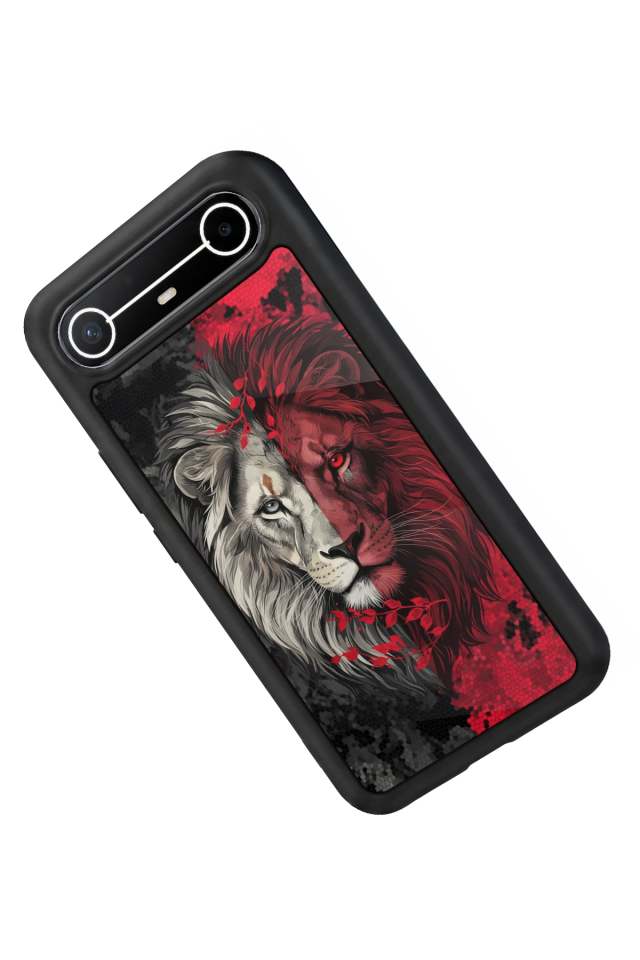 Tecno Spark Slim 5G Uyumlu Aslan Tasarımlı Glossy Premium Kılıf