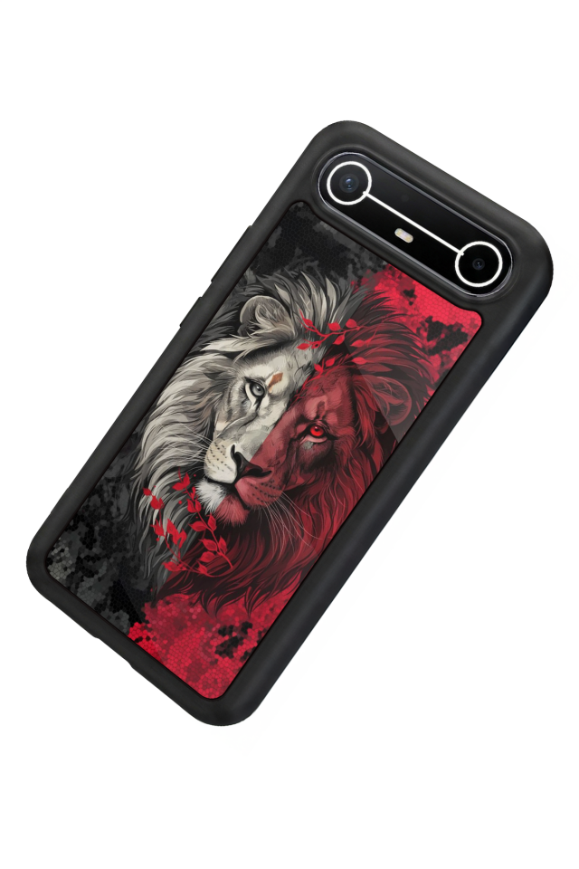 Tecno Spark Slim 5G Uyumlu Aslan Tasarımlı Glossy Premium Kılıf