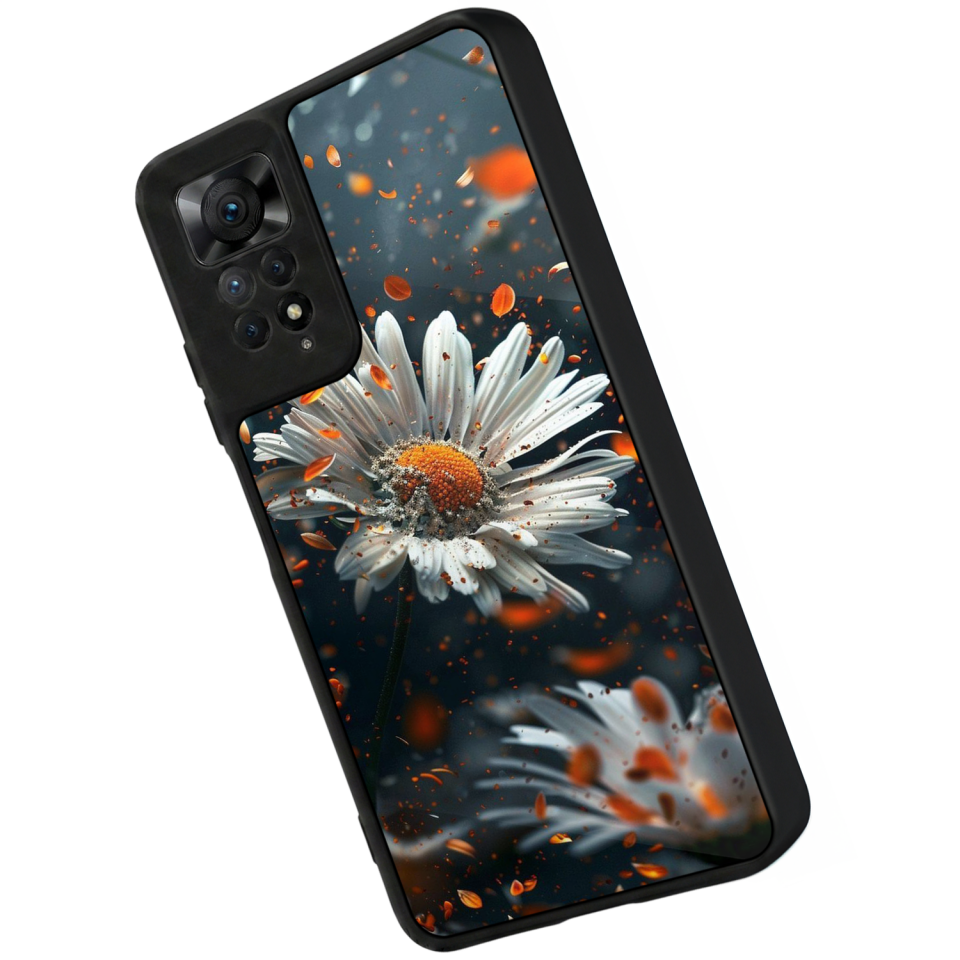 Xiaomi Redmi Note 12 Pro Uyumlu Cicek Tasarımlı Glossy Premium Kılıf