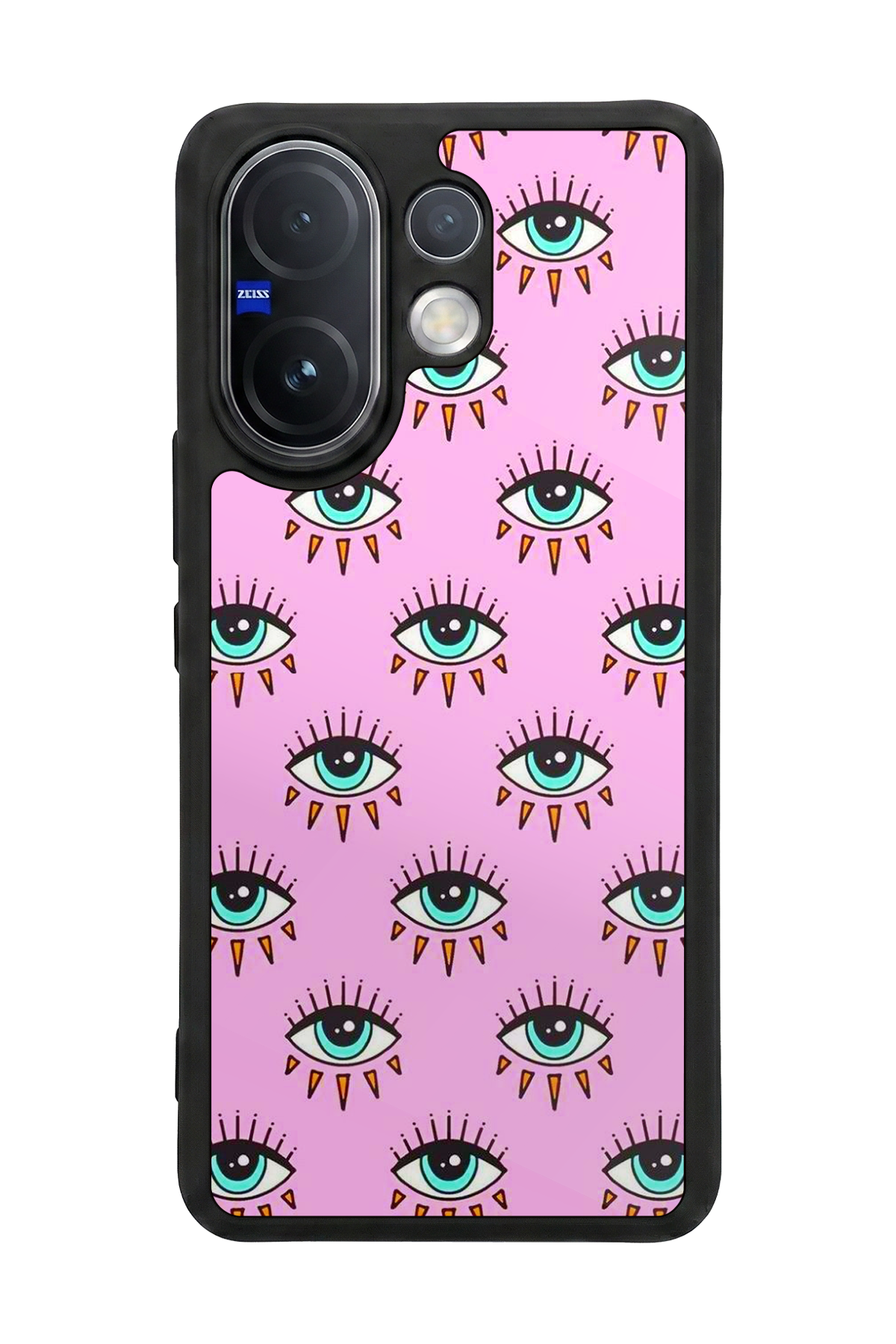 Vivo V60 Uyumlu Göz Tasarımlı Glossy Premium Kılıf